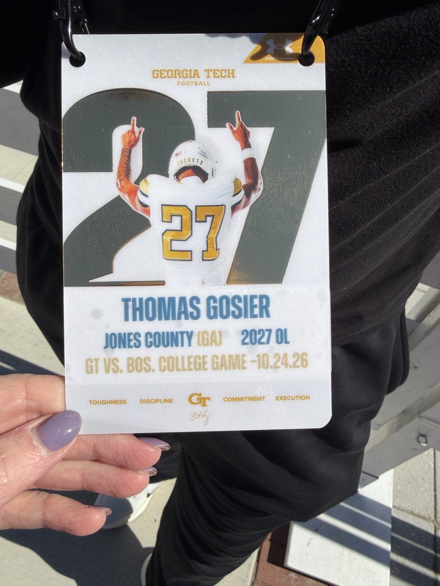 tcgosier23's tweet photo. @GATech_FB I appreciate the opportunity to attend Gameday vs Boston College. @coachmogridge @coachbtorrey I look forward to learning more about the program. #stingem #atl https://t.co/9p9DnWj0aL
