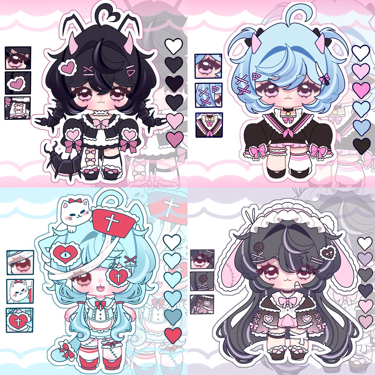myztbloom's tweet photo. Since Halloween is close, these Halloween themed adoptables are now 10% off 👀 👻 🎃 

🏷️ 36usd each

🔗 Link Below
📥 Dm for holds (1 week only)

#adoptable #adopt #artmoots #halloween https://t.co/qsNWjNfamY