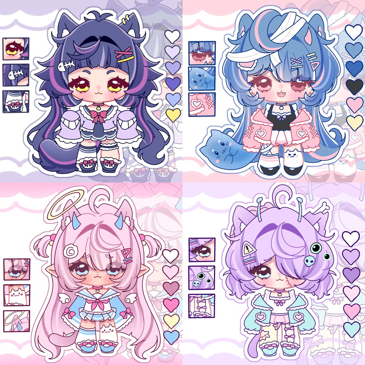 myztbloom's tweet photo. Since Halloween is close, these Halloween themed adoptables are now 10% off 👀 👻 🎃 

🏷️ 36usd each

🔗 Link Below
📥 Dm for holds (1 week only)

#adoptable #adopt #artmoots #halloween https://t.co/qsNWjNfamY