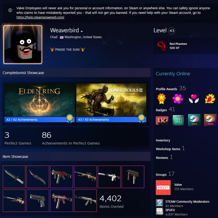 CS2Pepe's tweet photo. Valve employee inventory 🔥 

W? https://t.co/hwrEomwvTs