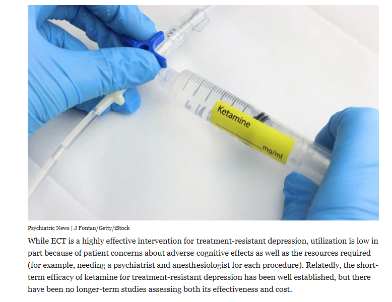 Info4Practice's tweet photo. New on https://t.co/rfJSwQ0Dqo | Ketamine more cost-effective than ECT for treatment-resistant depression | https://t.co/4kICbtCGzR https://t.co/GsxQBrfQyw