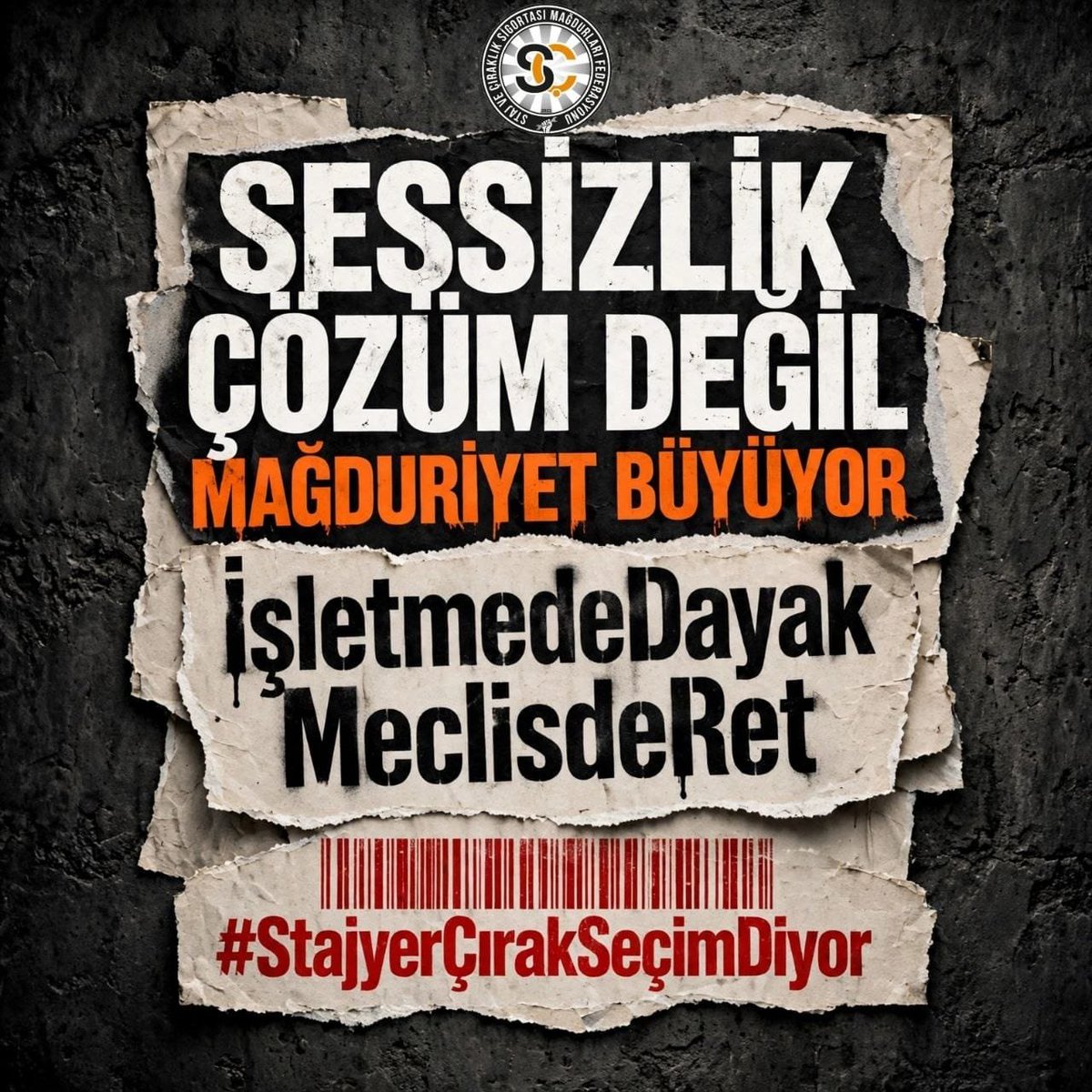 STAJMADURLARID1's tweet photo. Eğitilmek için işletmelere adım atan evlatlarımız denetimsizlik, ağır çalışma koşulları ve fiziki şiddetle karşılaşıyor. İşletmedeDayak vakaları sistemdeki açıkları gösteriyor.

@tcmeb @isikhanvedat @csgbakanligi

İşletmedeDayak MeclisdeRet
#StajyerçırakSeçimDiyor https://t.co/IZvw4Nx5y3