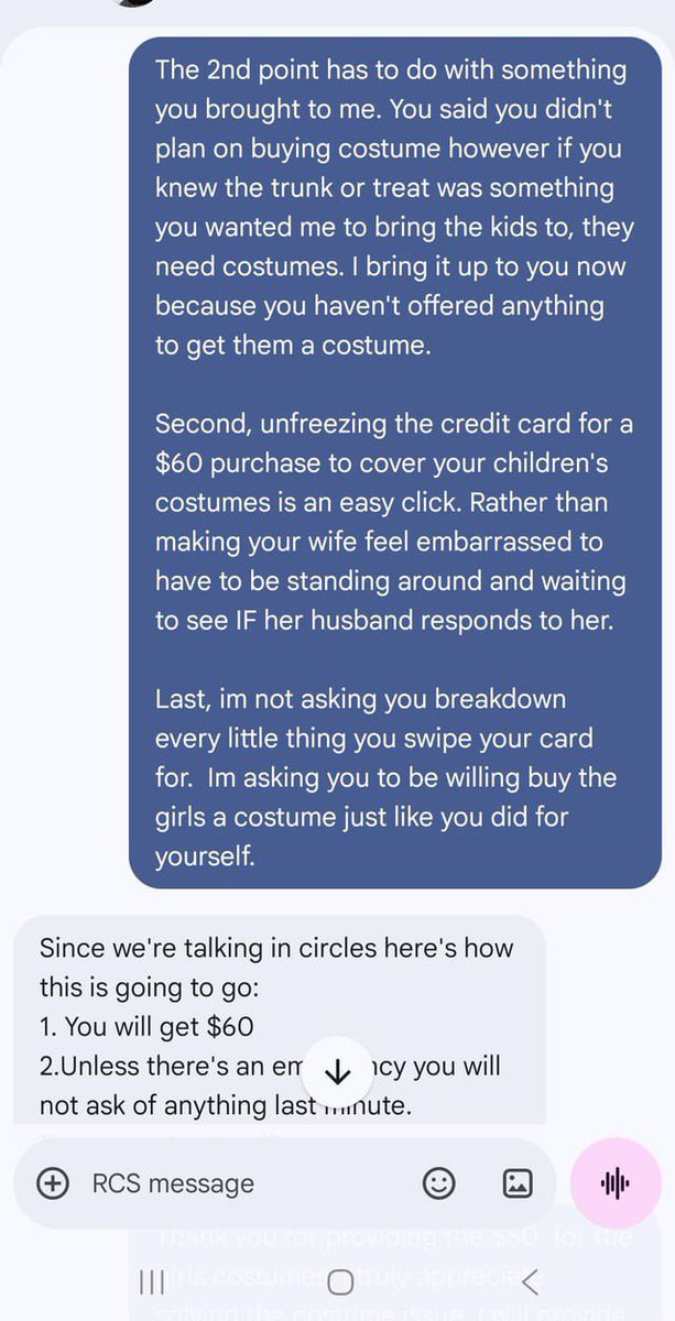 wydbear's tweet photo. Is it wrong to think such texts from a husband is disrespectful? https://t.co/hjBsYxfEca