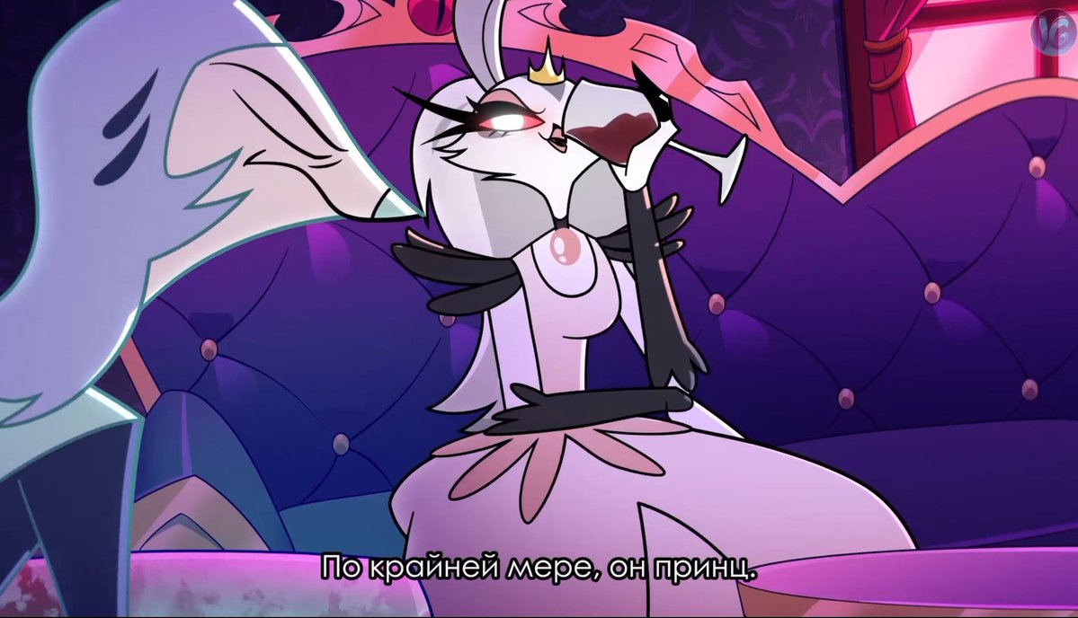 Seshka6's tweet photo. Andrealphus is constantly dissatisfied with Stella, 'n even here he says that he’s still not sure whether Stolas is suitable as her fiancé
Stella doesn’t like being near her brother, her face is full of disgust, and she defends herself and Stolas 
"At least he’s a prince" https://t.co/yfAX1KAx7c