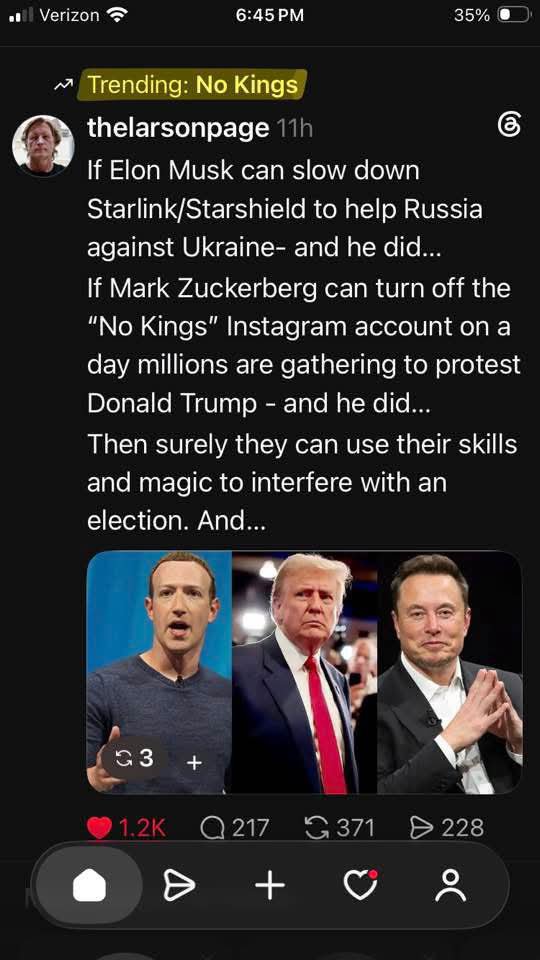 meliorist59's tweet photo. @Msdesignerlady #DeportMuskNOW
#86BillionairesBoysClub https://t.co/6SEc8o8PCw
