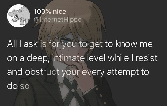 byaaaaaaaaakuya's tweet photo. these have probably all been byakuya textposted before https://t.co/Fq5I1b84Gw