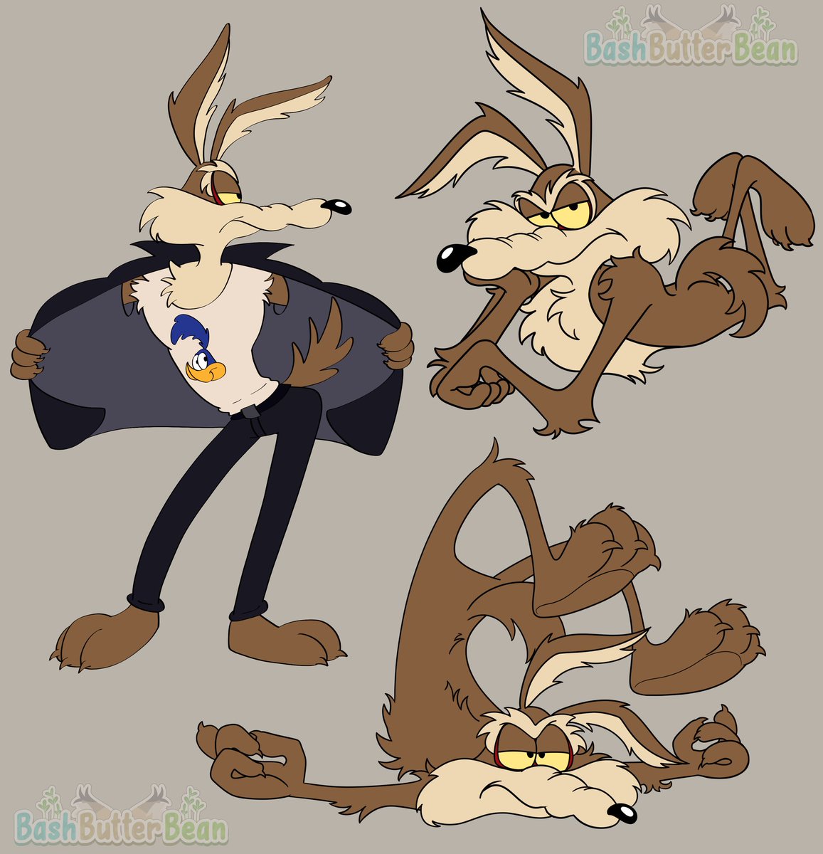bashbutterbean's tweet photo. theyre whoring out this coyote all over my timeline #wileecoyote https://t.co/qafrUP6IuO