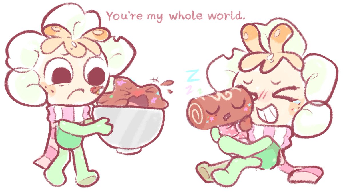 t2mZNkjZmo5990's tweet photo. ＃dandysworld
#dandysworldfanart 
#fruitcake
Baby fruitcake https://t.co/e1tZ4b76jO