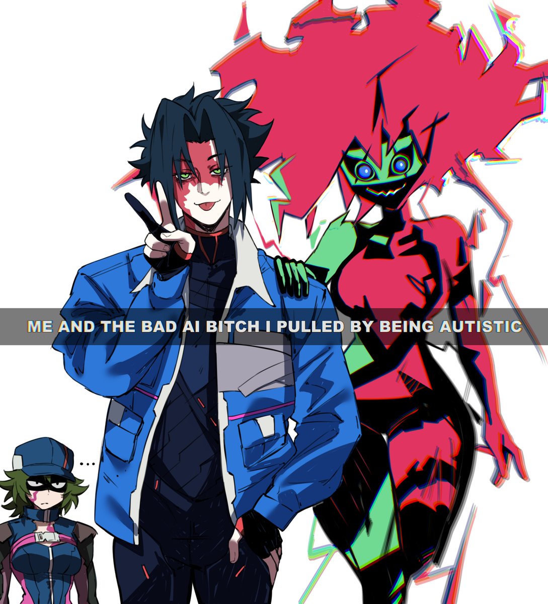 masoq095's tweet photo. D and his AI girlfriend https://t.co/unT6FXhapY