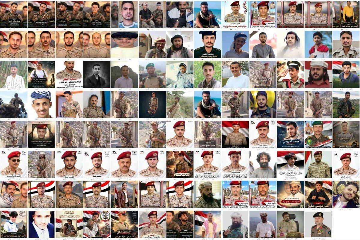 DirghamAlHabari's tweet photo. #عاجل
#شـــــــــــــــــــــــاهد
البعض ممن تم تحييدهم نهائياً  في جبهة المدينة تعز خلال يومين.
#هوالله من سدد هوالله من رمى
#اليمن 
#تعز https://t.co/RVPMjzvi0U