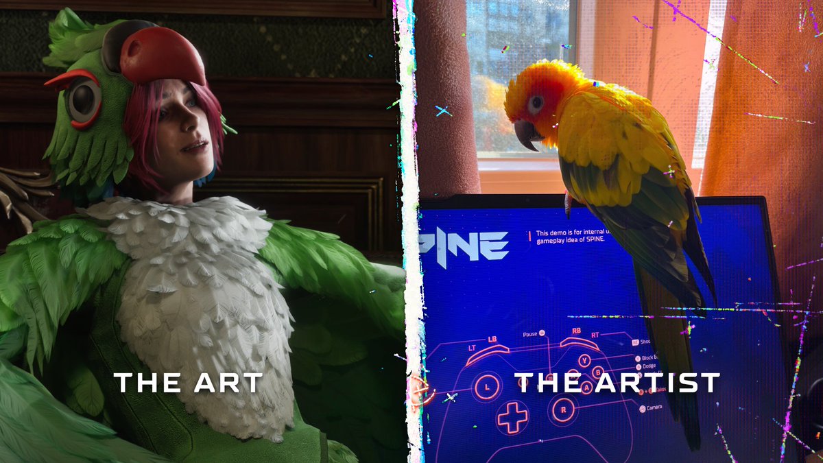 playspine's tweet photo. WHY THE PARROT COSTUME

Meet the SPINE game director's pet parrot, AKA the inspiration behind Hard Beaked. https://t.co/dElQVv9tck