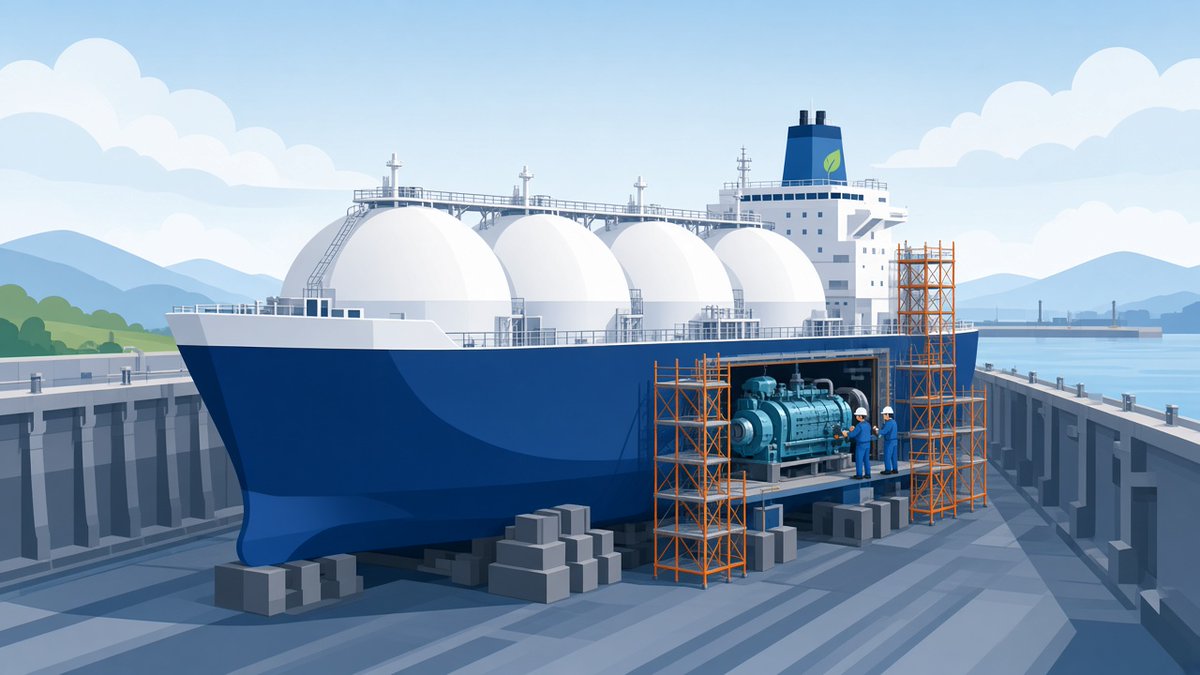 AmHyTech's tweet photo. Not every clean ship has to be a new ship.

Maersk Tankers' plan to retrofit four of its very large ammonia carriers so they can run on ammonia, the same cargo they already carry, has been selected for EU Innovation Fund support. The project expects to avoid more than 1.2 million tonnes of CO2 equivalent over ten years. Grant terms are still being finalized, and the company says going ahead depends on customer commitments.

Upgrading ships already on the water matters, because a ship built today can sail for decades. It also means more ammonia moving through ports and more fuel transfers that have to be done safely.

That is the part we focus on: storing and delivering ammonia safely, from terminal tank to ship.

https://t.co/jKqQt2XgxJ