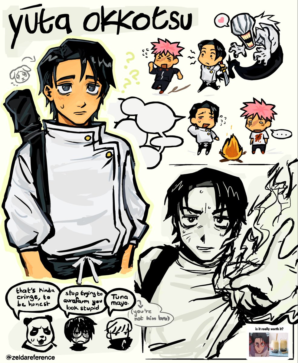 zeldareference's tweet photo. my kicked puppy looking goat

#jjk #jujutsukaisen #yutaokkotsu #okkotsuyuta https://t.co/R1Ltfbhc2y