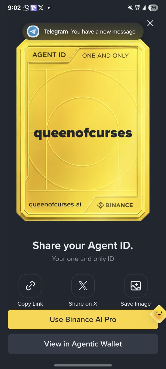 zainalistair_'s tweet photo. Do this 

Go to your binance agent 
Click on the binance pro AI icon
Claim the credits https://t.co/EbbaQ4j0LT
