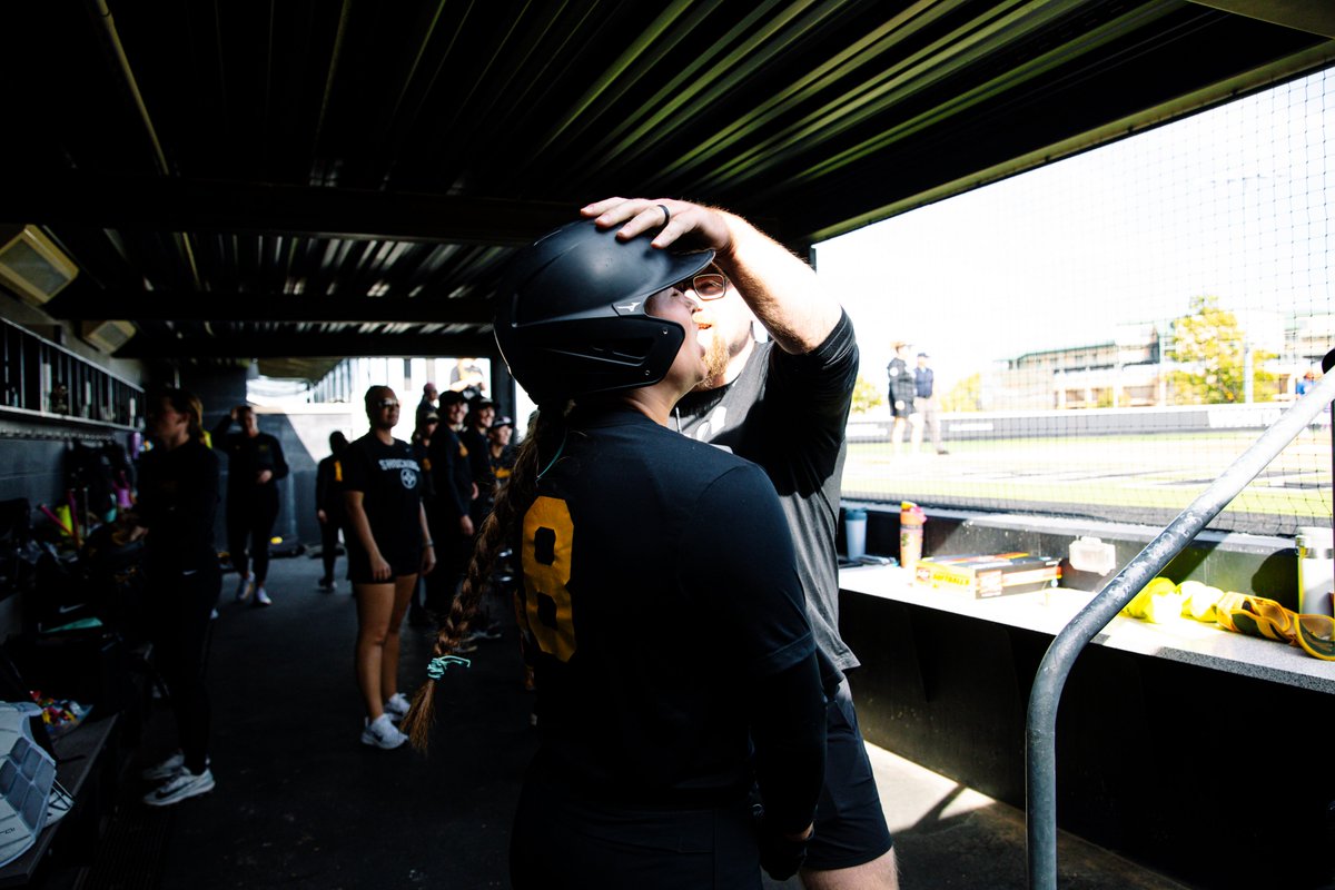 GoShockersSB's tweet photo. Come for the tater, stay for the celly in the dugout with @BIGHORN78 😂 https://t.co/6DpUmoY8ca