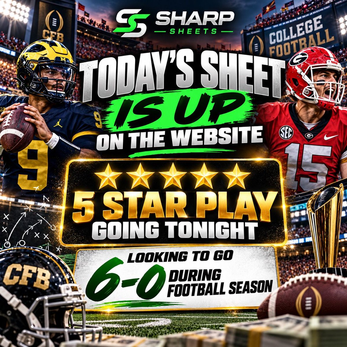 TheSharpSheets's tweet photo. Today’s sheet is up on the website 

https://t.co/neOvK1ut57

5 star play going tonight https://t.co/E9b1wWnNVD