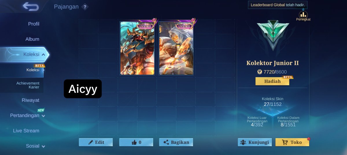 reb3elhearts's tweet photo. Wts akun mlbb advance server, akun kecil jarang kepake. Info lebih lnjut dm akkuu

#zonauang #wts #zonajajan️️ #mlbb https://t.co/JN3Be2xkUX