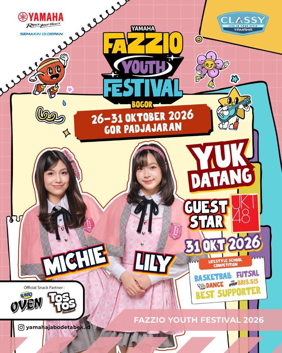 JakOjakkk's tweet photo. 31 Oktober ada minitour Bali

TAPI,
31 Oktober : Michie Lily Guest Star Fazzio Youth Festival 
31 Oktober : OffAir Grand Final Axis Nation Cup 2026
1 November: Fiony dan Jessi event Japota Bandung

Ini gimana dah? Bali tim dream kah?🤔 https://t.co/6Up1d52HhA