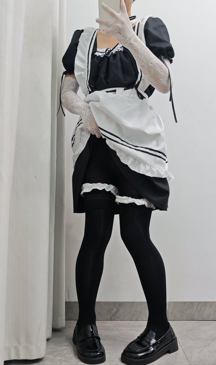 xscneb's tweet photo. 今天是当女仆的一天，我会好好侍奉主人的～🥵🥵🥵 #男娘 #伪娘 #药娘 https://t.co/rBX496GDlS
