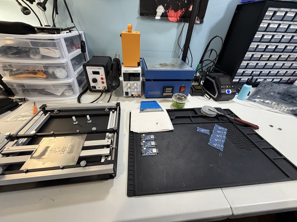 realwillreil's tweet photo. Last assembly run before I leave for China + Japan. Hoping to get some of these shipped out before I go! https://t.co/CxrmXHV9GX