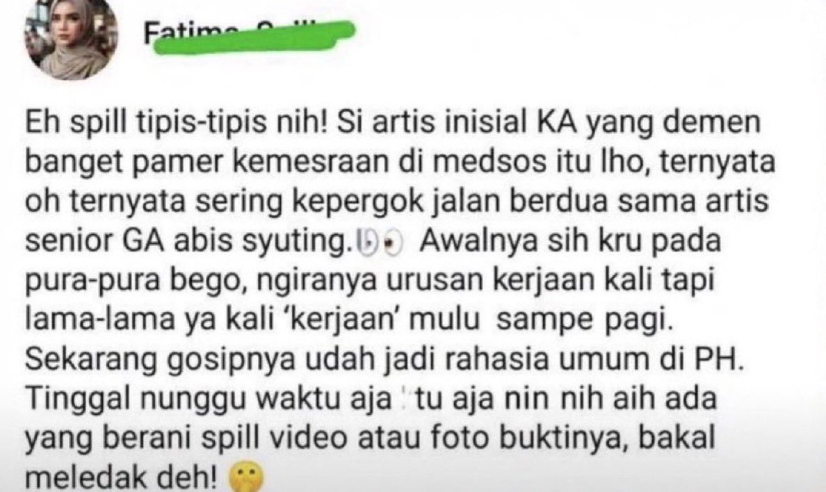 Valleriesvae's tweet photo. INI SERIUSSSSSS KA selingkuh????? 

gw udh curiga sama gelagatnya si KA dari dulu kaya nutupin sesuatu, soalnya di medsos romantis bgtttt, kasian bgt sm istrinya sampe ada yg SPEAK UP gini🥲 https://t.co/p7dOyh7qmo