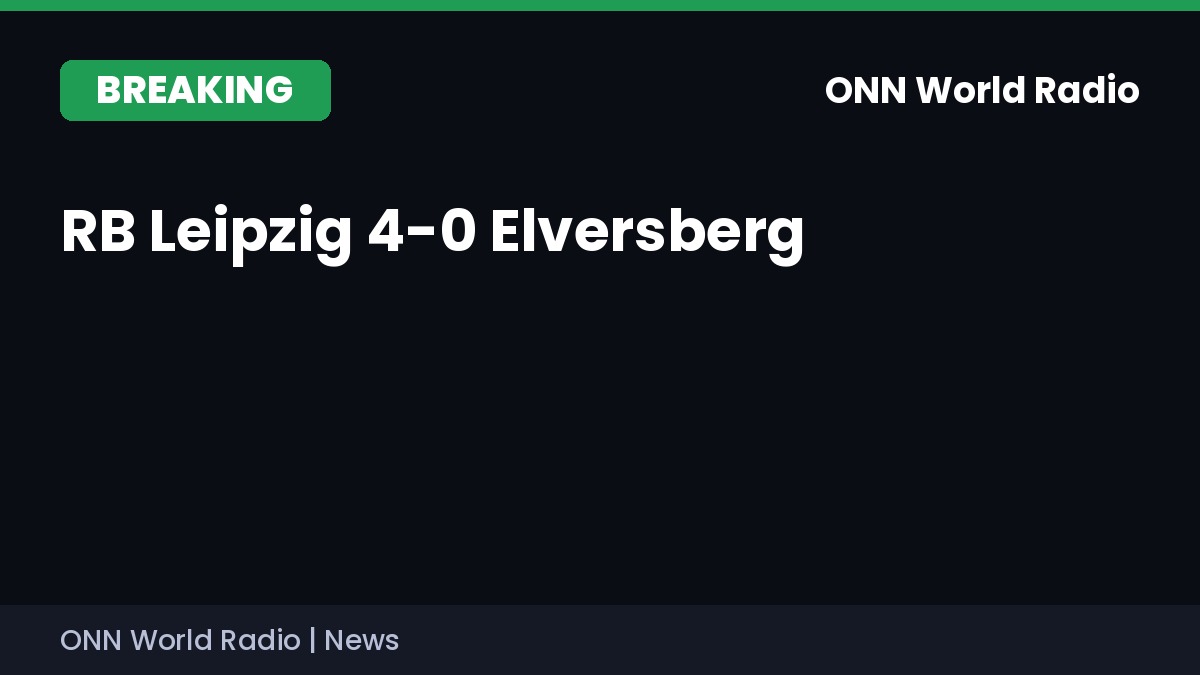 ONNWorldRadio's tweet photo. BREAKING: RB Leipzig 4-0 Elversberg. Rômulo scored twice as Leipzig netted four second-half goals after a goalless first half in the Bundesliga. #Bundesliga #RBLeipzig https://t.co/cvkECZoS7E