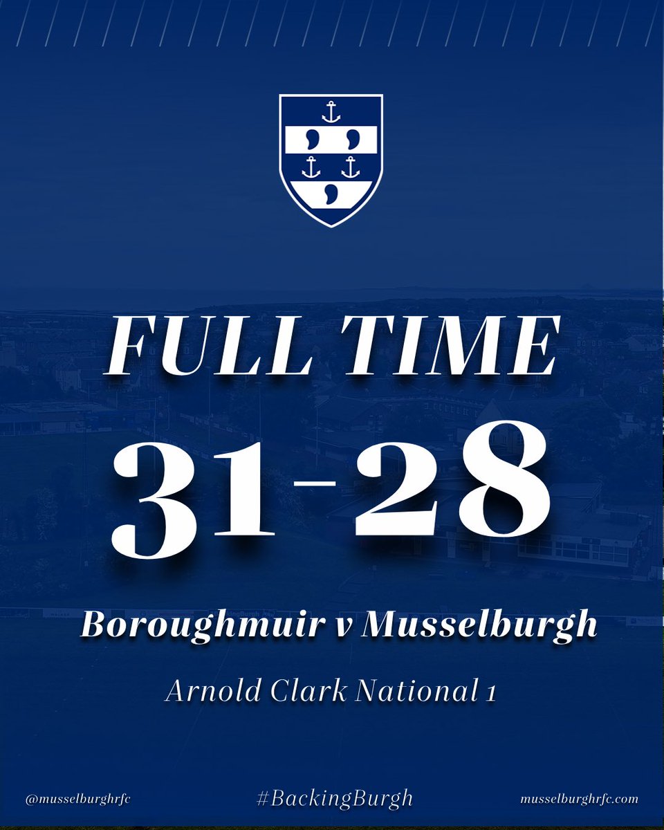 MusselburghRFC's tweet photo. /// FULL TIME RESULTS

Not to be on the road

#BackingBurgh https://t.co/Y4tmZjEF9G