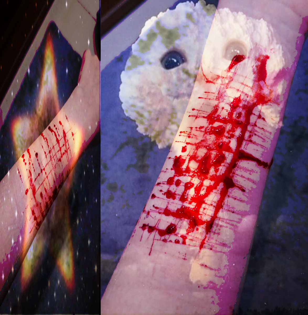 DeathKli's tweet photo. many of my old posts were banned. A small selection of re-shipments.
⦻
#fakeblood #sh #sfx #988twt #shrtwt #halloweenmakeup https://t.co/nCF6rvoIz7