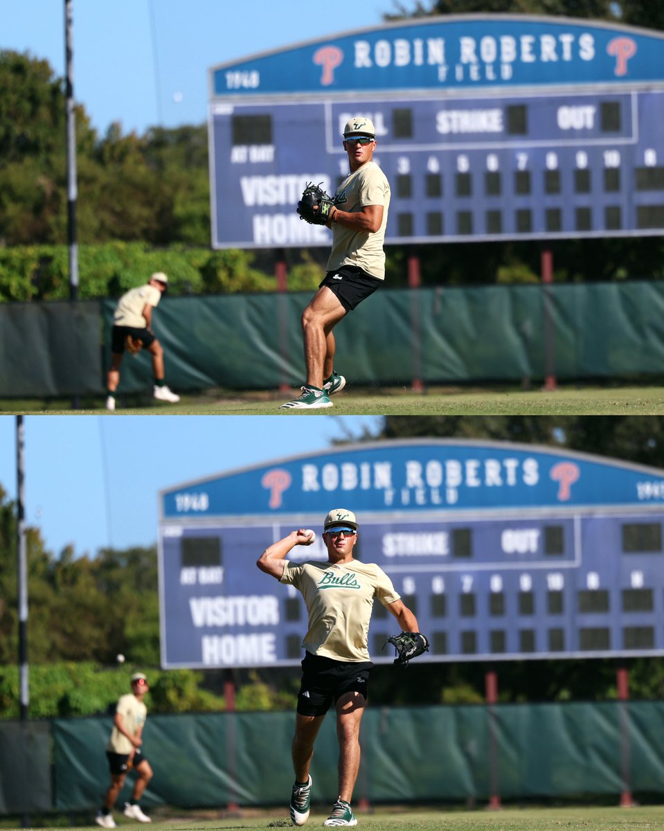 USFBaseball's tweet photo. See 🫵 soon. 

Playin’ ball at 1 p.m. at Baycare Ballpark. https://t.co/v8rQQjsntP