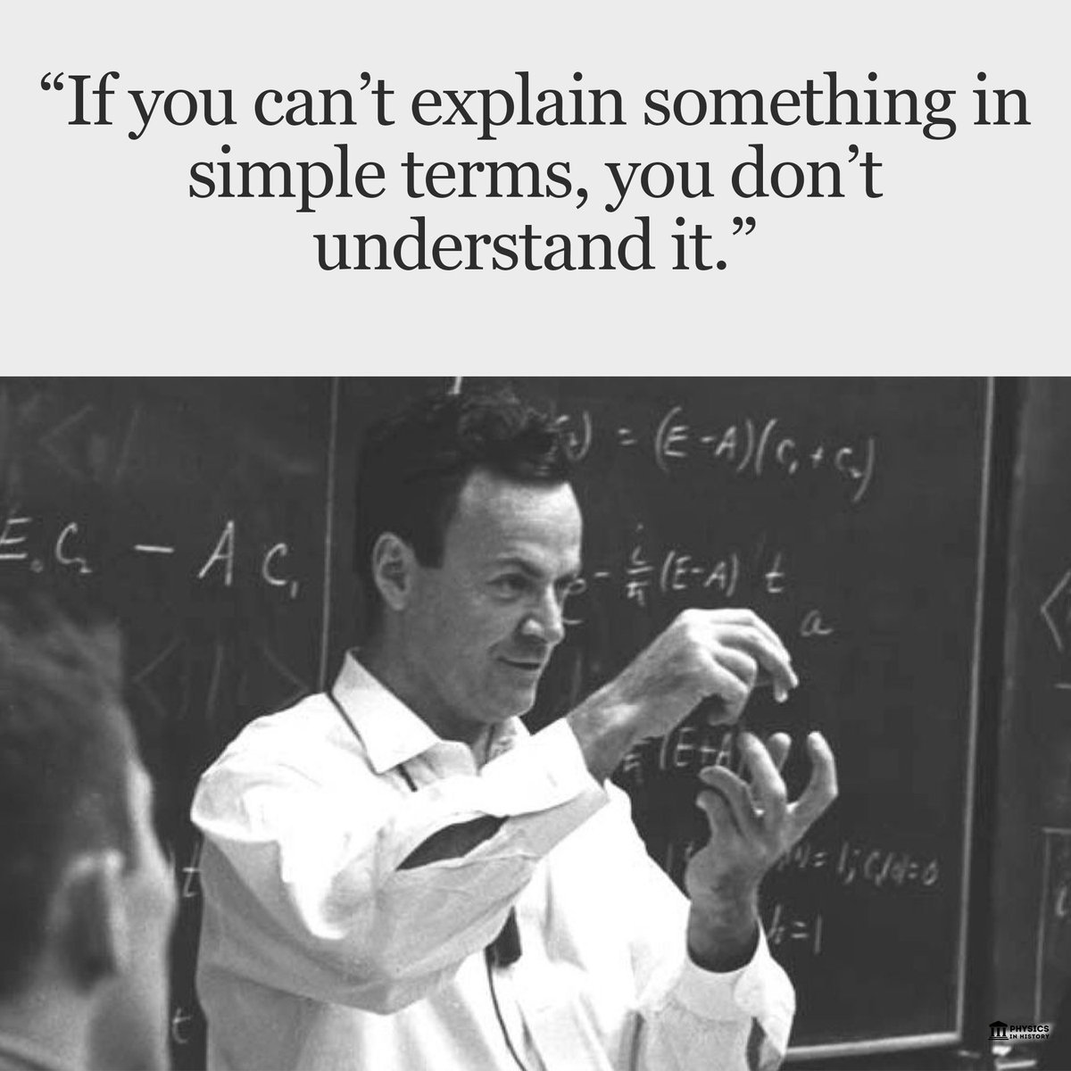 PhysInHistory's tweet photo. R.Feynman ✍️ https://t.co/MmSGo9tGNX