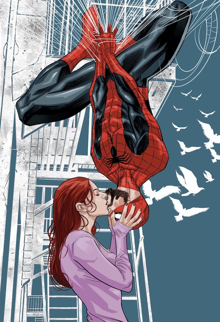 Da_Mess's tweet photo. SPIDER-MAN &amp; MARYJANE UPSIDE DOWN KISS

(I did it just for fun!)

Pencil/Ink/Color by your friendly neighborhood artist https://t.co/SRwTiBImCl