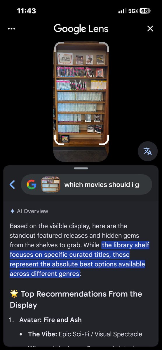 2rok's tweet photo. I decided since we are in a hurry to take a pic of a whole library shelf &amp; ask it what the top 20 were. Normally I will spend hours here, this is one case the AI helped today though https://t.co/SPqNh5gp6H