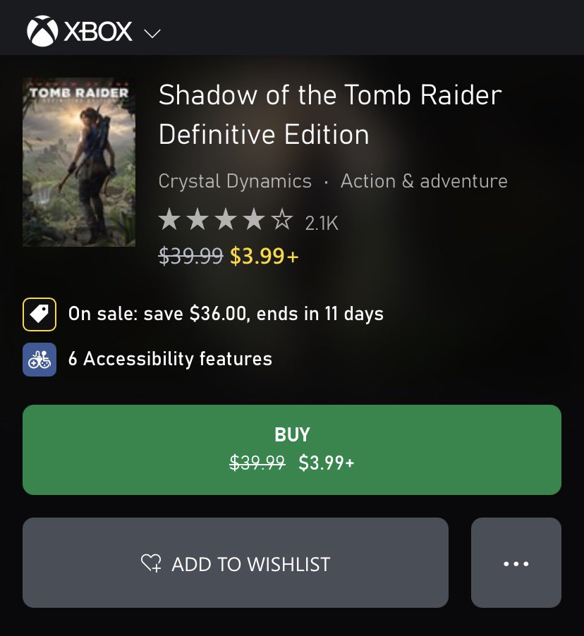 Sn4kee's tweet photo. 🛒XBL
تخفيضات قوية على سلسلة Tomb Raider 
بنسبة %90 

*تنتهي في 4 نوفمبر 

https://t.co/3eprodGh5E https://t.co/an6qtFPxh5