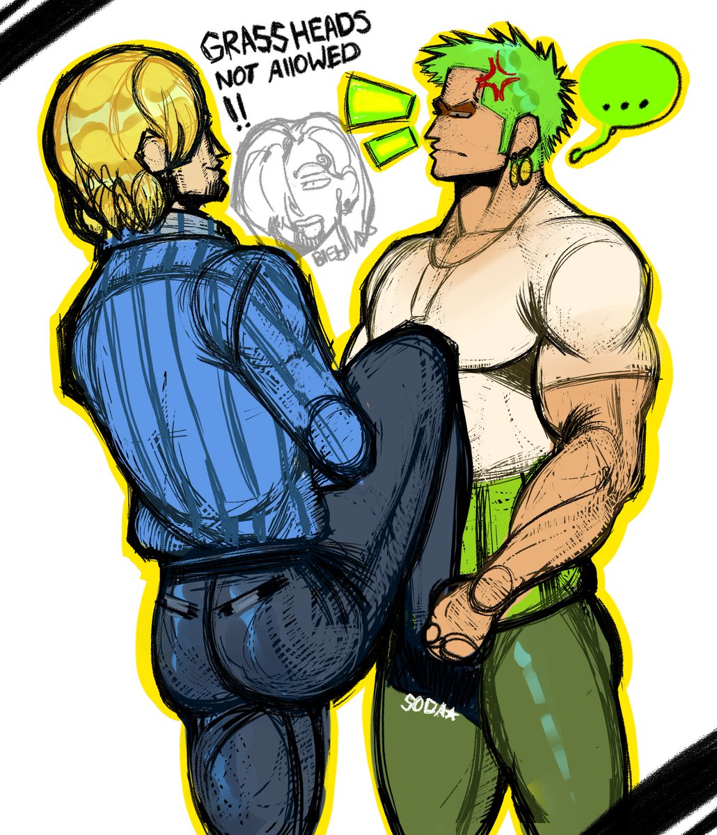 Taski100's tweet photo. ⚡☀🦗Crashout pending in three, two, one.....  #ZOSAN #ONEPIECE...... https://t.co/VQBrRT7UiT