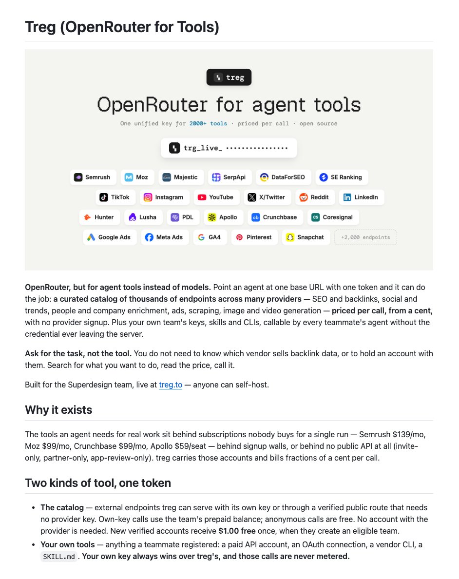 DataChaz's tweet photo. Repo → https://t.co/F4AptoCxek

Shoutout to @treg_ai for building this and making it open-source for the community.

Don't forget to drop a ★! https://t.co/obqS4DZdNQ