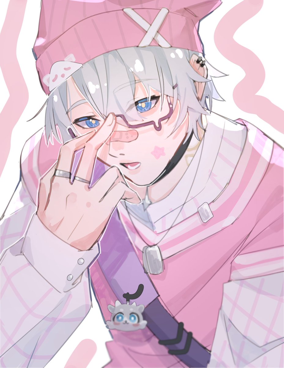 khaslanon's tweet photo. day 19/30

i always draw him in blue so today he's pink https://t.co/l2vZ49cdc5