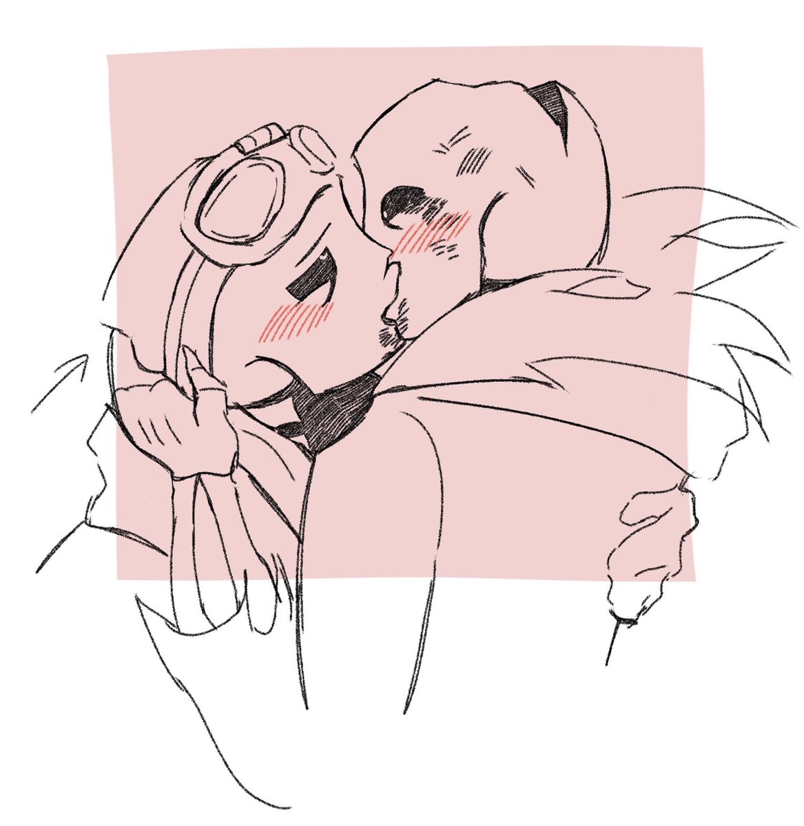 Imberarts's tweet photo. Finally drew an OGSlasher kiss ehehe eheheheh
They like making prolonged eye contact when they kiss theyre both FREAKS https://t.co/TS5unNBOLD