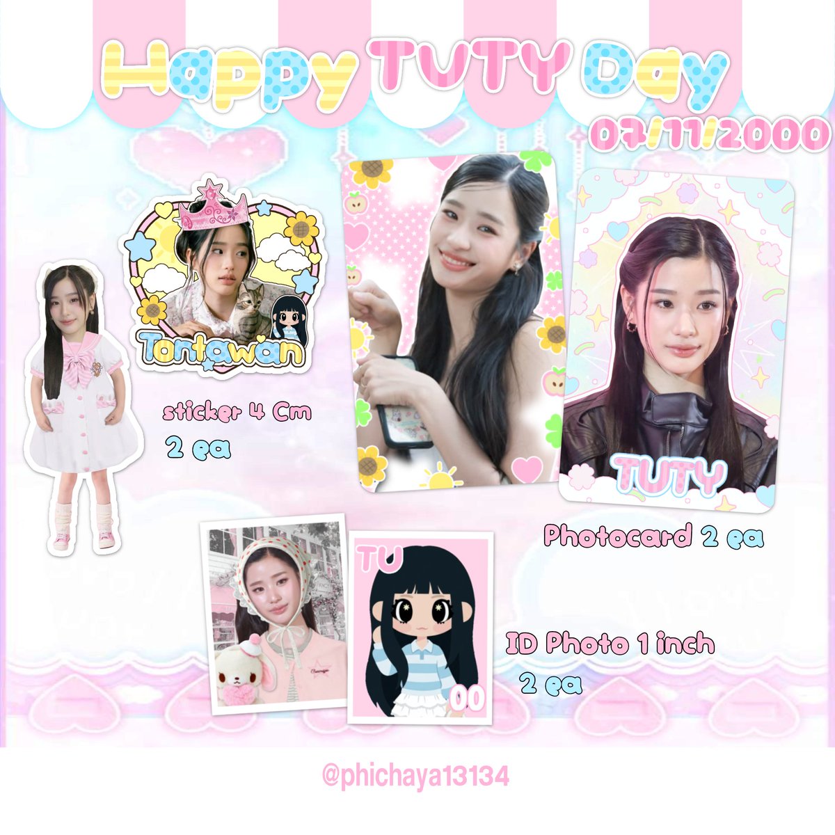 phichaya13134's tweet photo. =͟͟͞͞Happy TUTY Day ˚ ⊹❕⤵️

shipping fee is  55 Baht
           4 set only!!! 

     DM to place an order🫧
🧾( pre-order 7-10 day )

รบกวนเมนชั่นก่อนเดม📌

#tontawan #tontawan_t #ตลาดนัดตูต้นตะวัน #ตลาดนัดgmm #ตลาดนัดgmmtv https://t.co/VGYneEZznn
