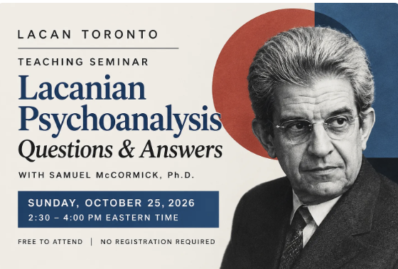 lecturesonlacan's tweet photo. A session on Lacanian psychoanalysis driven entirely by your questions. Bring your confusions, disagreements, clinical dilemmas, or simple curiosities. No question is too basic. Let’s begin with what puzzles you.

Join Zoom Meeting:
https://t.co/snT65PRdh5 https://t.co/K38T0TDl0H