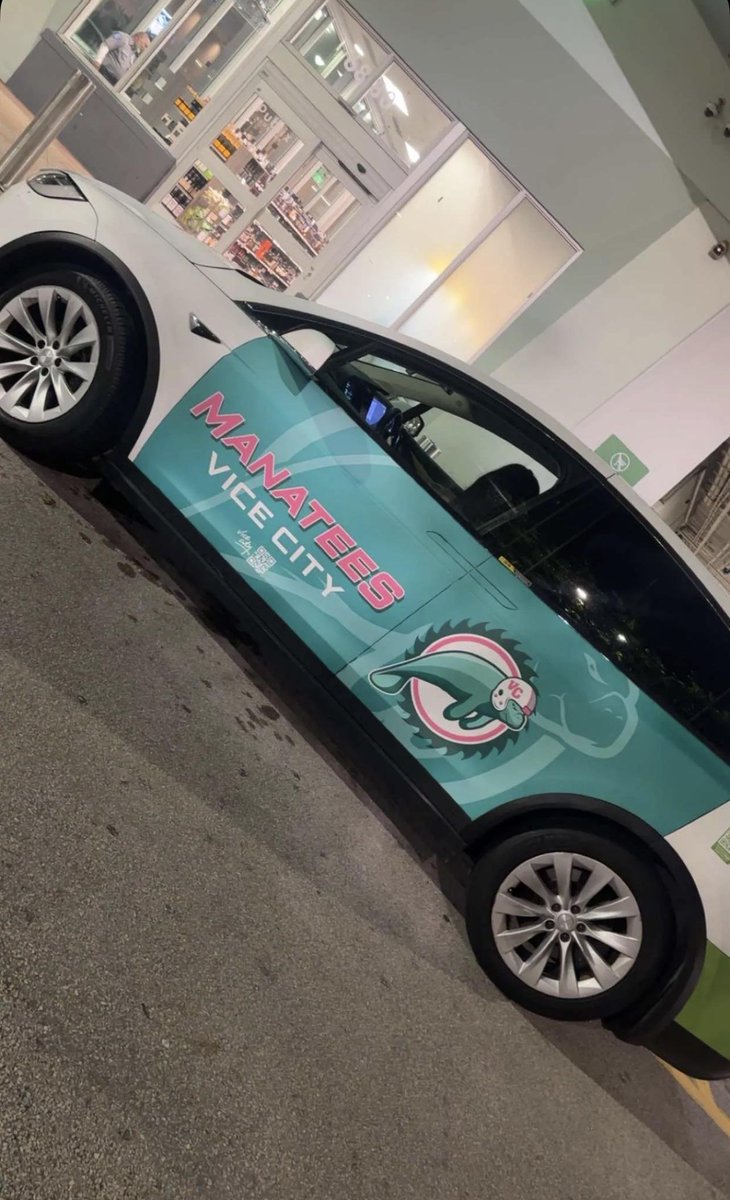 Vice City Manatees Car Spotted at Miami Beach
