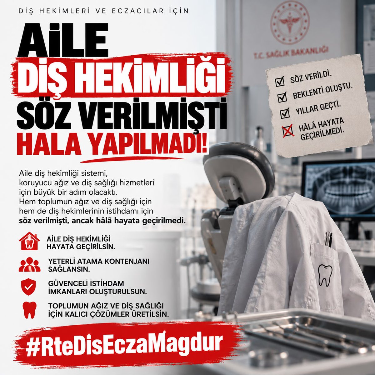 damienricefann's tweet photo. Diploma var, emek var; peki çözüm nerede?
#RteDisEczaMagdur
@sbkhgm @saglikbakanligi @halksagligigm @suayipbirinci @DrYerebakan @drtopaloglu @RTErdogan @TDB_TDA   @erolozvar @memetsimsek @tcbestepe @Akparti @dtcuneytaldemir @mustafademir @tebkurumsal https://t.co/CNnnHNHP2R