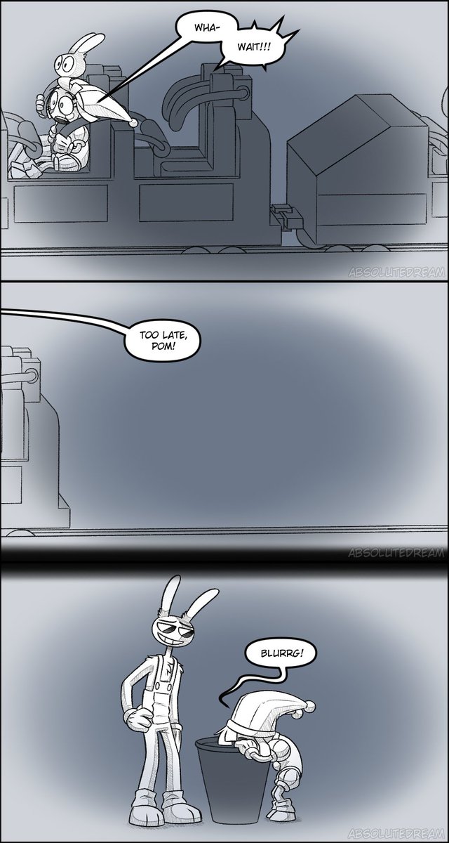 _AbsoluteDream_'s tweet photo. After Pomni has a couple of bad days, Jax decides to take Pomni to the Digital Carnival. Do they bond more? We'll see.

Comic Thread (4/19)
#TADC #Jax #pomni #FunnyBunny https://t.co/3WQoIsnLE6