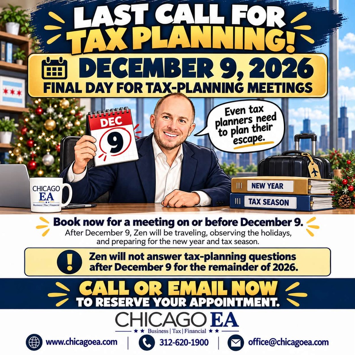 SWChicagoPost's tweet photo. If you own a business of any kind, it's always best to conduct your financial planning well in advance with an experienced professional who can provide expert guidance. Like our friends at Chicago EA, a firm right here in the Midway area. https://t.co/giI6rR1sk8