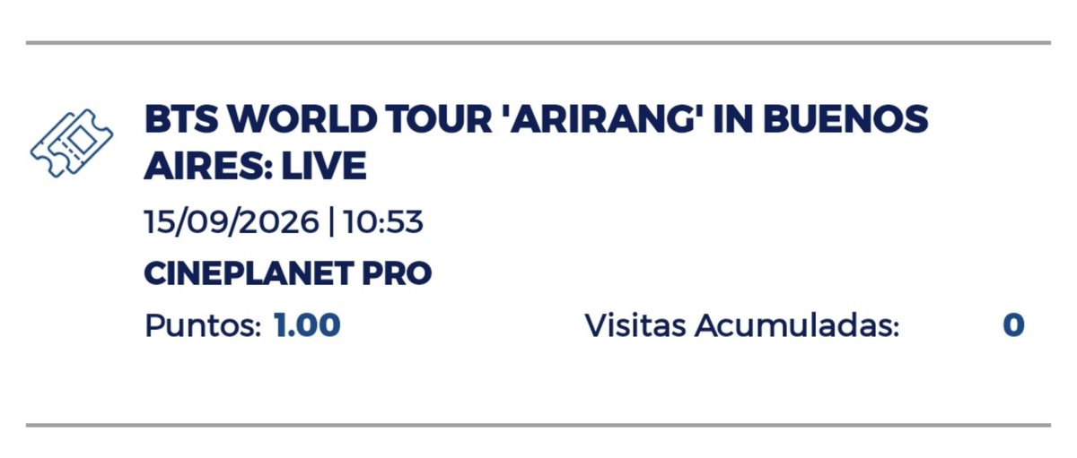 GirlofBangtn's tweet photo. Holii tengo una entrada para el cineplanet de pro. No podré ir hoy 😭 así que no quisiera que se pierda. La vendo al mismo precio de 18 soles si les interesa me hablan al priv para pasarles el qr 🥺 https://t.co/ZAcvz1h04z