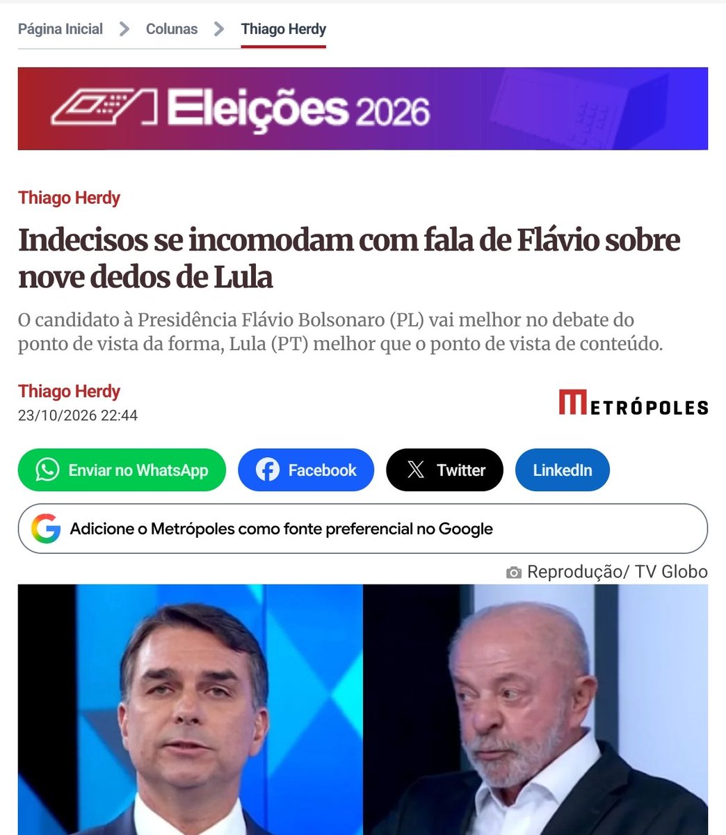 Coacci's tweet photo. FOCA NO GRUPO FOCAL

Li as matérias e relatórios dos grupos focais sobre o debate de ontem e os sinais são positivos para nós. O resumo de quase todos é que o Flávio perdeu, ainda que não considerem o Lula vencedor. Ou seja, rejeitaram mais o Flávio que o Lula. Vamos vencer! https://t.co/cWXL0xuATo