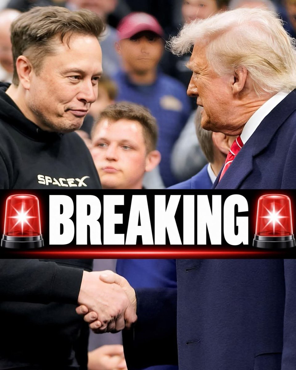 PatriotEmma47's tweet photo. 🚨BREAKING UPDATE: President Trump announces he will be PROTECTING Elon Musk from legal weaponization by the Democrats, if they try!

Elon's done nothing wrong. Elon is a very good guy.

I think people have an obligation to protect our geniuses! https://t.co/nZfab0q2qs