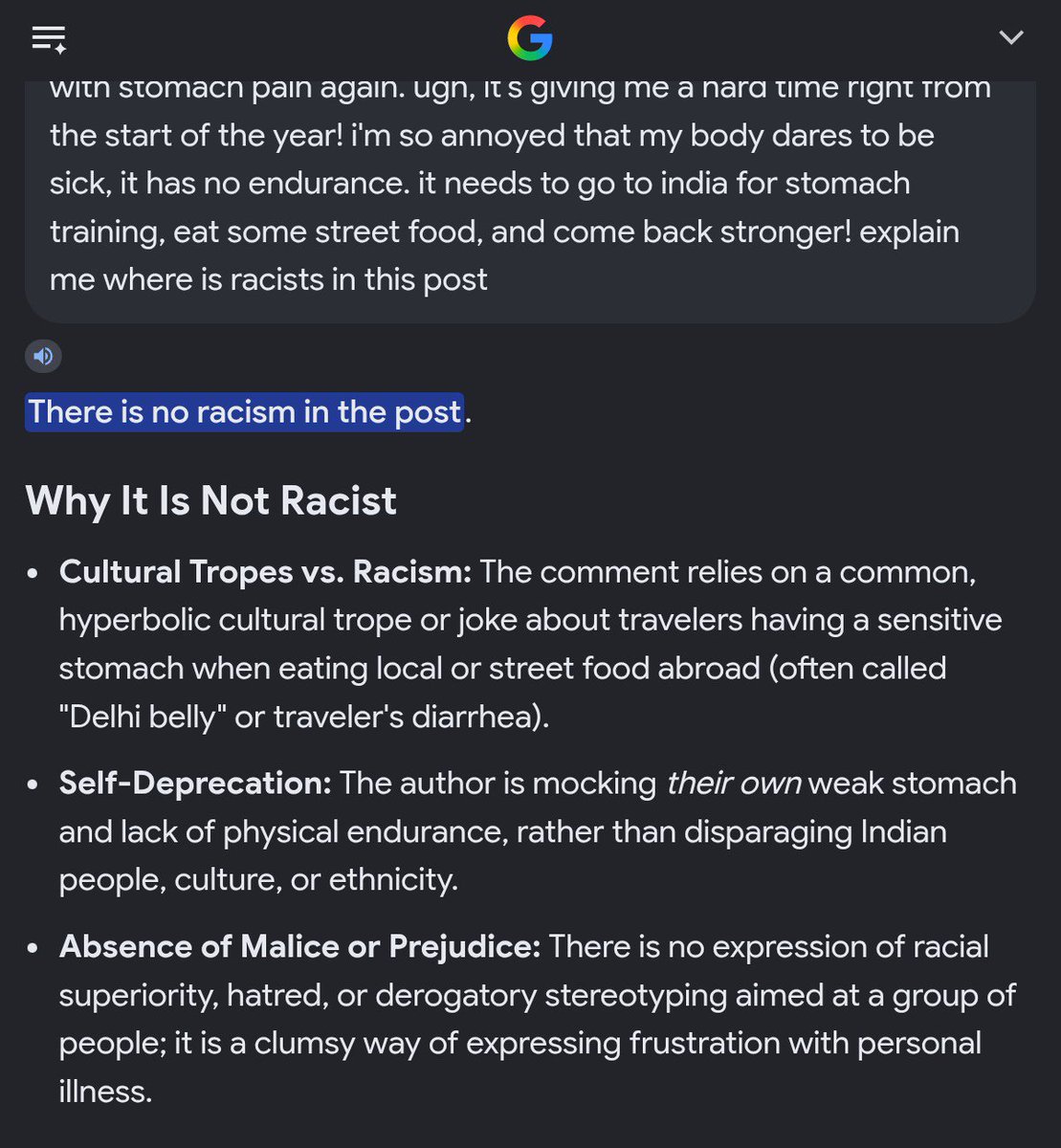 an_nmik7's tweet photo. @kashmino @baobieee @ppnaravit @fforcejs Because here is google perspective which is funny that same thing come in my mind so I google it also because his not fav or anything I want to know your perspective also and culture mocking is very big topic if you guy's have proper reason then I will change my perspective https://t.co/8A47tNpLXb