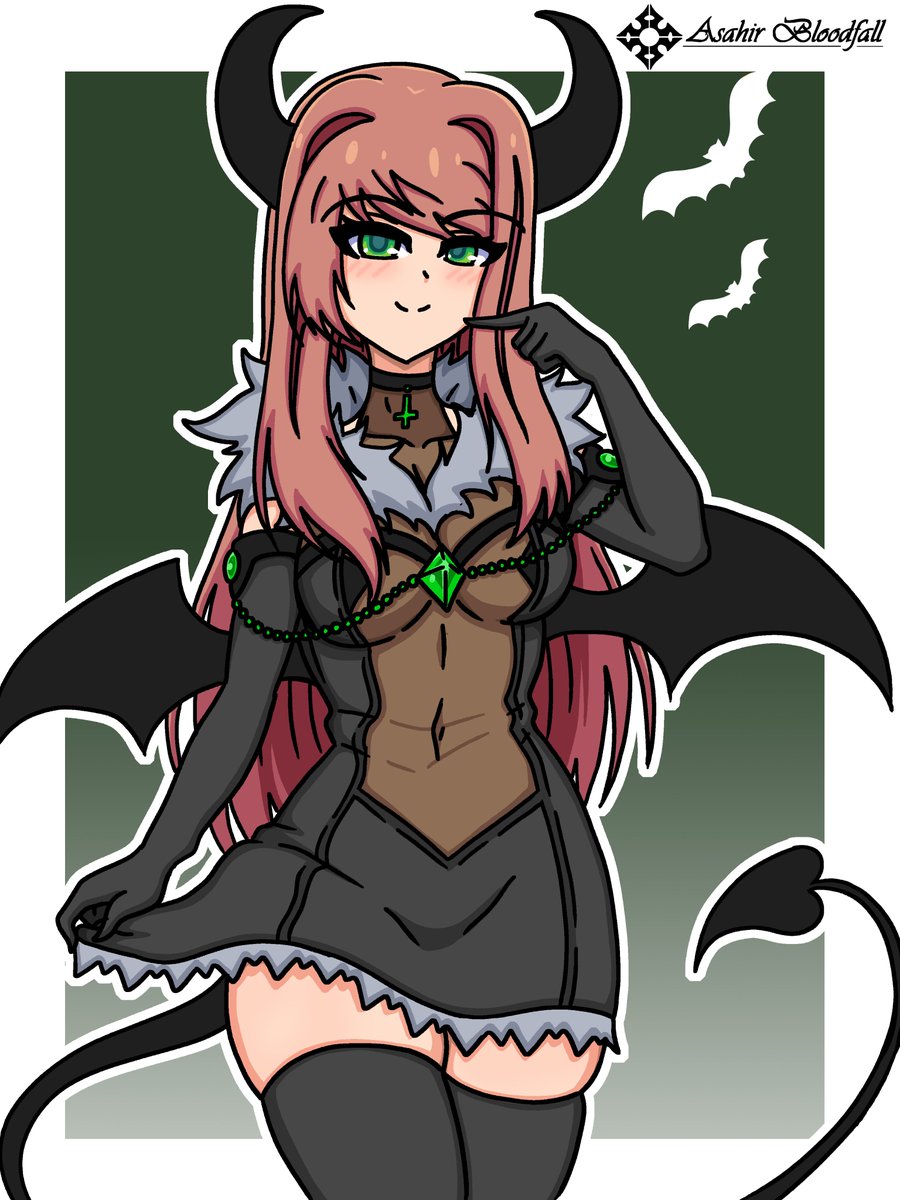 AsahirBloodfall's tweet photo. As I promised, here are this year's halloween artworks. I decided to remake those first halloween drawings I did on 2020 and here is the result. What do you think?
#ddlc #Halloween #Monika #Dokidokiliteratureclub https://t.co/BOwC1dDLzm