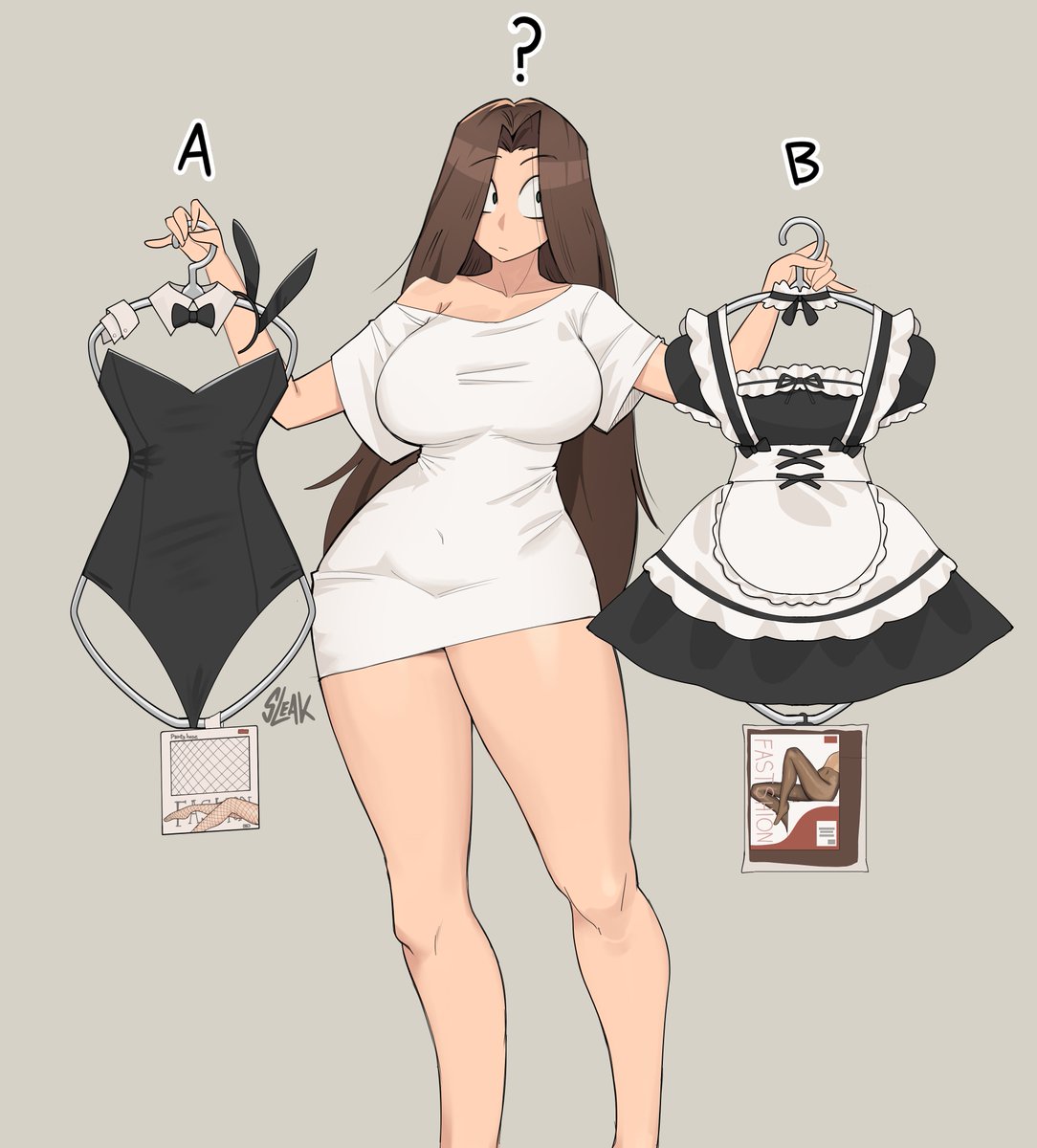 Sleak_2's tweet photo. So, what should Dalia wear?👀 https://t.co/UgPW6WK4bB