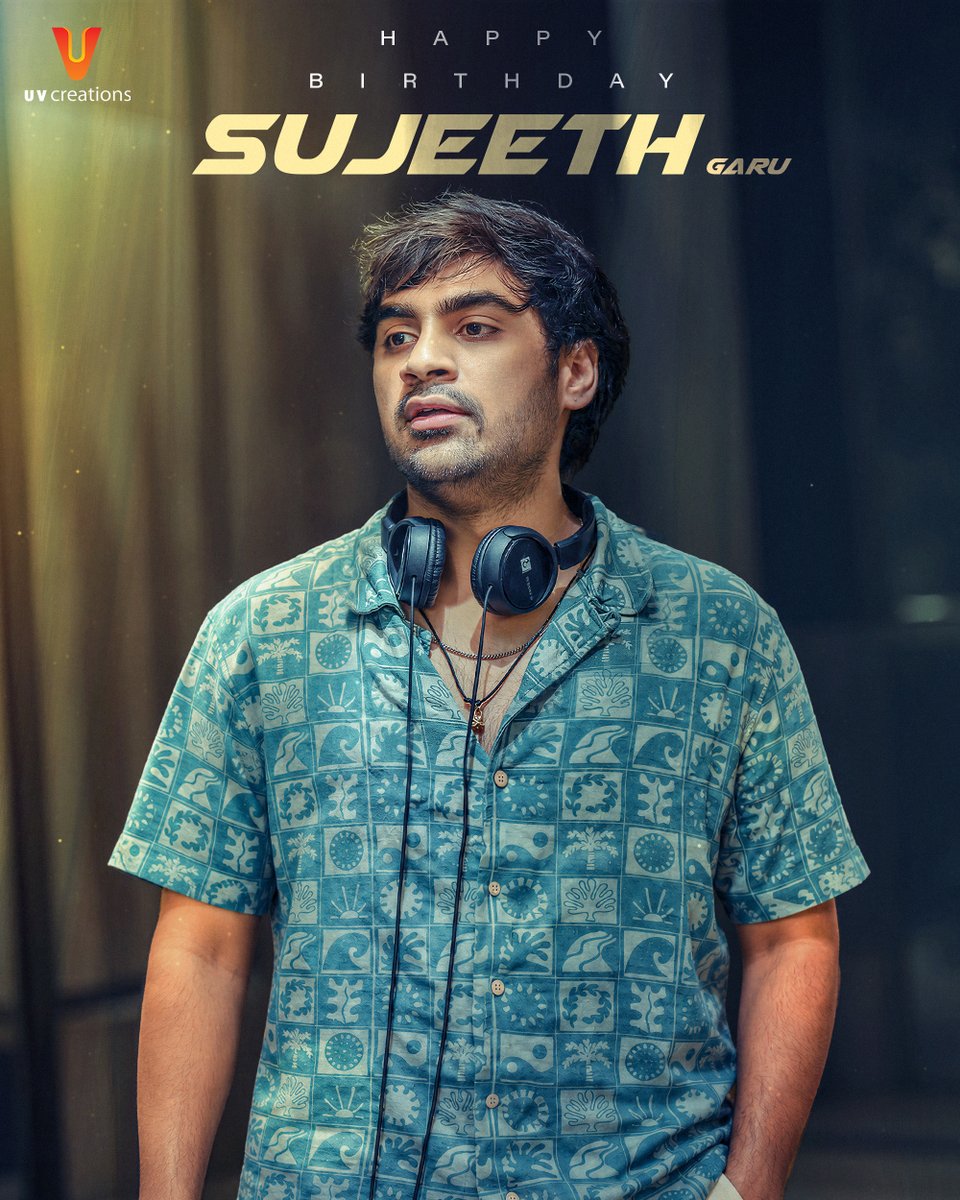 UV_Creations's tweet photo. Happy Birthday to the visionary Director @Sujeethsign  Garu! 🎬❤️‍🔥

From making a mark with your distinctive storytelling to crafting grand cinematic experiences, here’s wishing you continued success and many more exciting journeys ahead.

#HappyBirthdaySujeeth https://t.co/7muVsWZDUu